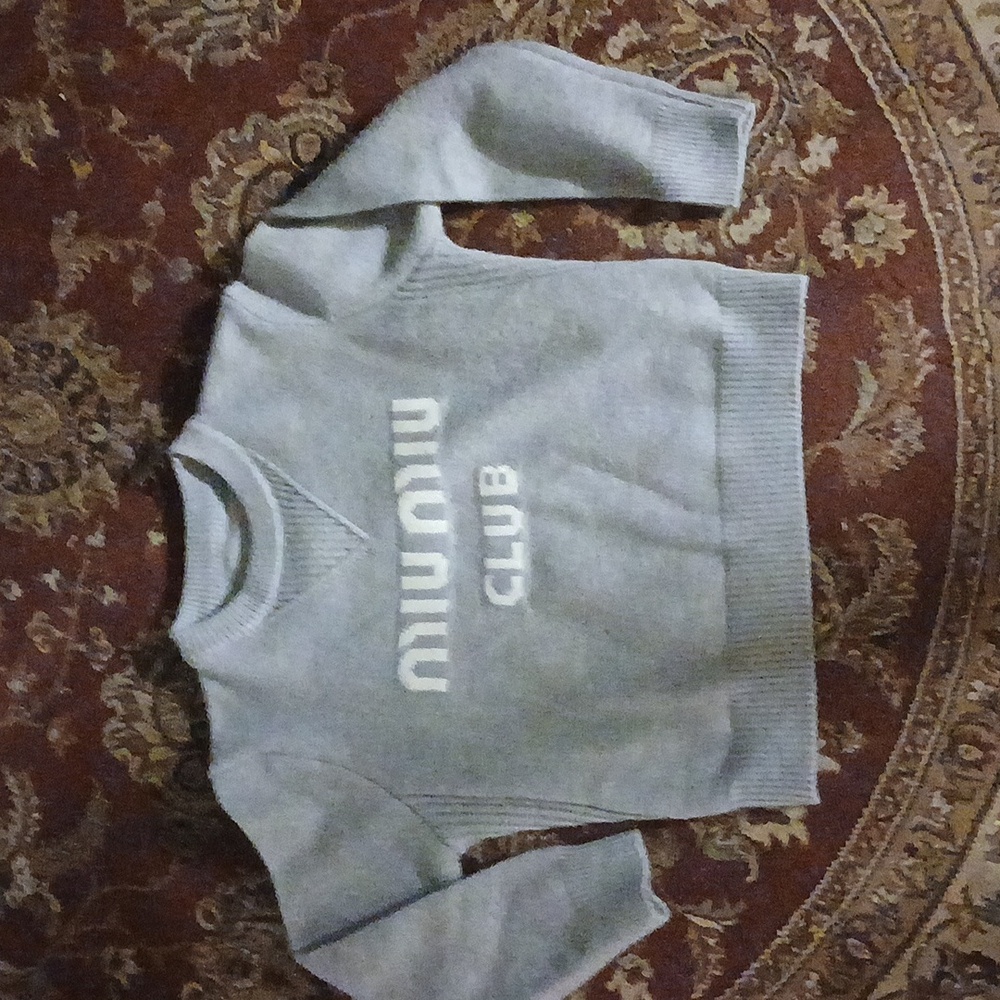 Miu Miu Club Gray Sweater